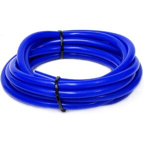 HPS HTSVH6-BLUEx5 Blue 5' Length High Temperature Silicone Vacuum Tubing Hose (60 psi Maxium Pressure, 1/4" ID)