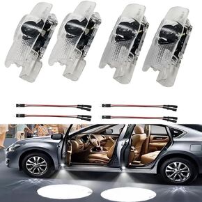 4PCS Car Door Light Logo Projector Compatible with LS ES ISS LX RX GS GX RC UX Accessories,3D Ghost Shadow Light