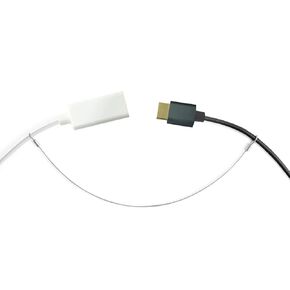 Ciyebst 10 Pack Adjustable Cable Tether Universal Computer Adapter Lock Kit DIY Kit Stainless Steel wiht Nylon Coat Tether Computers Adapters/Dongles/HDMI Adapter/VGA Adapter/DP Adapter/Mac Adapter