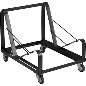 Flash Furniture HERCULES Series Black Steel Sled Base Stack Chair Dolly