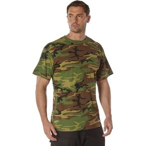 Rothco 22675 100% Cotton Camo T-Shirt Color : Woodland Camo,Size : 2XL