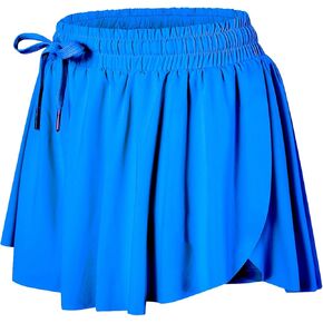 Memorose Flowy Running Shorts for Women Summer Causal Spandex Athletic Workout Shorts with Pockets