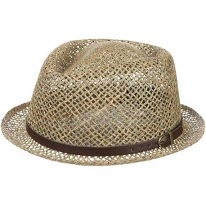 Lipodo Coyuca Vented Pork Pie Straw Hat Women/Men | Made in Italy
