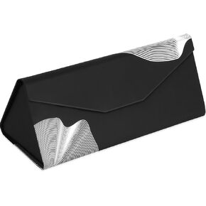 RayLove Glasses Case,Foldable Glass Case Magnetic Folding Hard Shell Sunglass Case for Sunglasses Eyeglasses Reading Glass