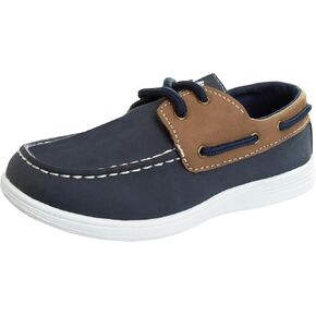Josmo Boys Low Top Boat Shoe - Outdoor Laceup Sail Shoes (Size 12-13 Little Kid / 1-4 Big Kid)