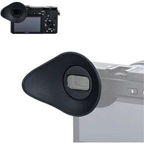 JJC Camera Viewfinder Eyecup Eyepiece for Sony A7R V A7R5 A7 IV A7M4 A7S III A7SIII A7S3 A1 Alpha 1 Replaces Sony FDA-EP19 Eye Cup, Oval Shape Soft Silicone and 360° Rotatable Design