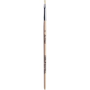 da Vinci Student Series 29 Paint Brush, Flat White Chinese Bristles with Plainwood Handle, Size 12