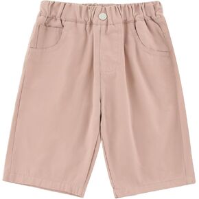 Toddler Boys' Shorts Chino Short Summer Cotton Plaid Casual Shorts with Pockets