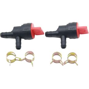 Fuel Efficiency Maximized: Pack of 2-1/4" 90 Degree Fuel Shut Off Valve Replacement for Tecumseh Engines 698181, 494539, 697944, and 35857