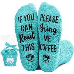 HAPPYPOP Coffee Gifts for Coffee Lovers - Coffee Socks Drinking Gifts for Women, Coffee Stocking Stuffers