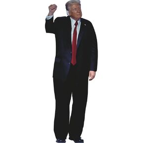 H38201 Donald Trump Ear Bandage Cardboard Cutout Standee Standup
