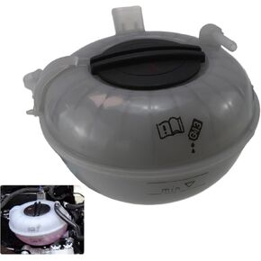 5Q0121407D Engine Coolant Reservoir Tank with Sensor & Cap Compatible with 2015 - 2016 Audi A3 L4 1.8L 2.0L, S3 2.0L | Volkswagen Golf L4 1.4L 1.8L 2.0L, GTI L4 2.0L | Replaces# 5Q0121407F