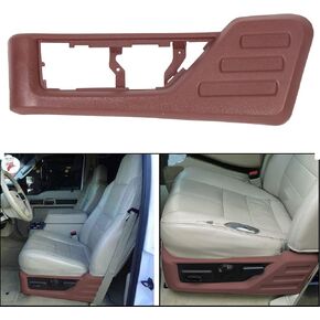 ECOTRIC Front Driver Seat (Left) Cushion Panel Trim Compatible with 2008-2010 Ford F250 F350 F450 F550 Super Duty Replacement for 8C3Z-2562187-BB