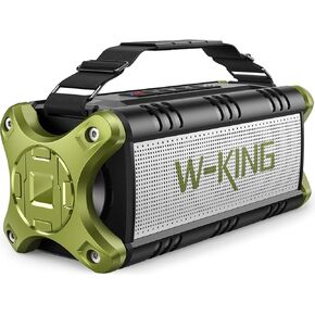 W-KING Bluetooth Speaker, 50W Portable Speakers Bluetooth Wireless Loud, Outdoor Large Thanksgiving Waterproof Bluetooth Speaker with Subwoofer/DSP/40H/EQ/Stereo Pairing/Power Bank/TF/AUX/Hands-Free