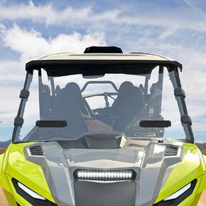 Front Full Windshield Compatible with Yamaha Wolverine RMAX2 1000/ RMAX4 1000 2021-2024 Accessories Front Windscreen Scratch Resistant Polycarbonate Transparent Clear vision