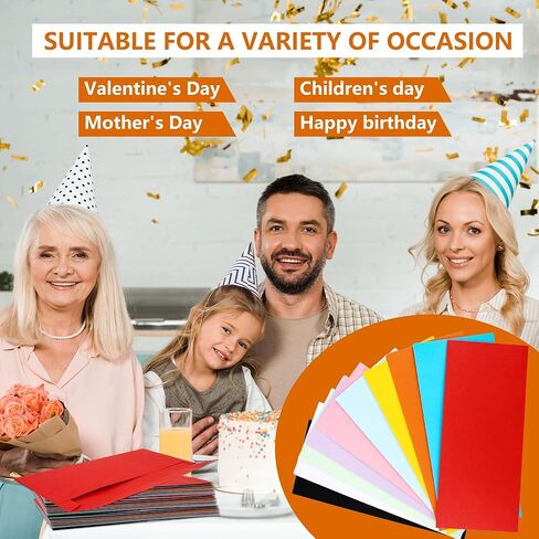 300 حزمة من المظاريف اللاصقة الملونة للأعمال، المظاريف القياسية ذات الختم الذاتي لبيانات الشيكات المكتبية والفواتير البريدية لرسائل الأعمال in Kuwait