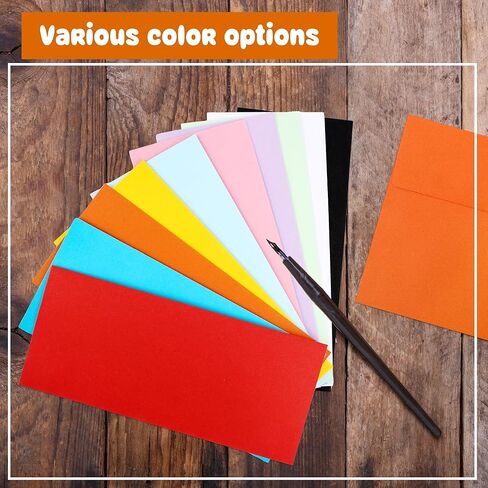 300 حزمة من المظاريف اللاصقة الملونة للأعمال، المظاريف القياسية ذات الختم الذاتي لبيانات الشيكات المكتبية والفواتير البريدية لرسائل الأعمال in Kuwait