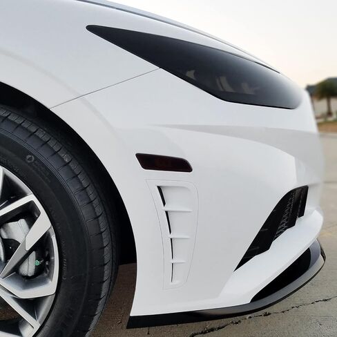 لون دخان الفينيل المقطوع مسبقًا من SlickMod لسيارة Hyundai Sonata Sidemarker 2020-2022 (4. علامة جانبية، 20% دخان داكن) in Kuwait
