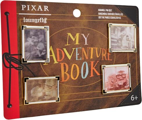 مجموعة دبابيس من Loungefly Pixar Up لكتاب المغامرات للذكرى الخامسة عشرة مكونة من 4 قطع in Saudi Arabia