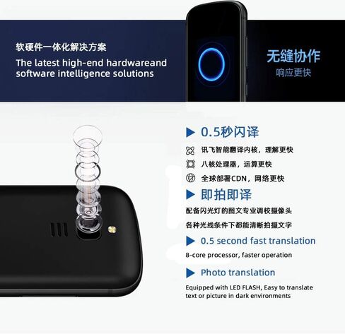 مترجم 3.0 مترجم لغة صوت ذكي فوري 3.1 بوصة جهاز محمول بشاشة ترجمة ثنائية الاتجاه للغة الصينية إلى 60 لغة للسفر والأعمال والدراسة دون الاتصال بالإنترنت (أحمر) in Kuwait