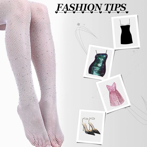 جوارب نسائية بيضاء مثيرة من الدانتيل عالية الفخذ مع جوارب من السيليكون اللامعة من الدانتيل بحجر الراين in Kuwait