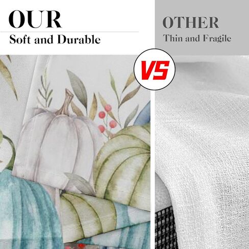 ستائر المطبخ اليقطين سقوط نافذة الستائر الستارة والطبقة مجموعة 36 بوصة، أوراق الخريف المائية قضيب جيب ستارة قصيرة الطبقة للغرفة، عيد الشكر مقهى صغير ديكور المطبخ in Kuwait