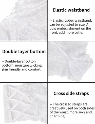 ohyeahlady Womens Lace Boyshort Panties Sexy Tangas Cheeky Lace Panties Lingerie Underwear Briefs in Saudi Arabia