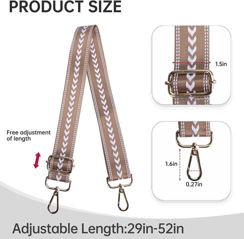 Purse Straps Replacement Crossbody Wide Bag Strap for Purses Adjustable Shoulder Straps for Women Handbags in Saudi Arabia