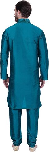 Maple Clothing Men's Art Silk Indian Kurta Set Wedding Wear Clothing in Saudi Arabia