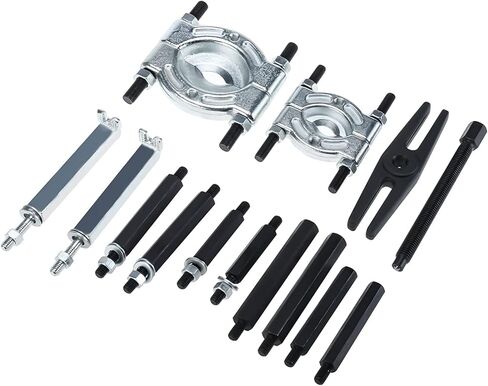 مجموعة أدوات سحب فاصل المحمل 14 قطعة، فواصل تحمل سعة 5 طن، مجموعة إزالة فواصل المحامل 2 بوصة و3 بوصة in Kuwait