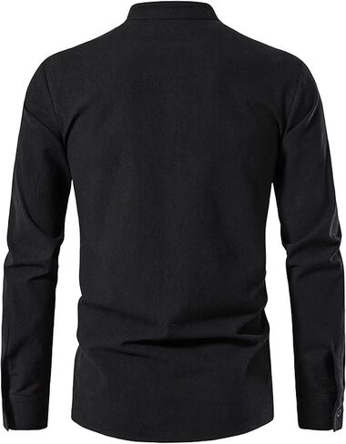 قميص قرصان رجالي من القطن بتصميم كلاسيكي برقبة على شكل حرف v وأربطة وأكمام طويلة من القرون الوسطى وعصر النهضة الفايكنج الهبي من Babyhealth in Kuwait