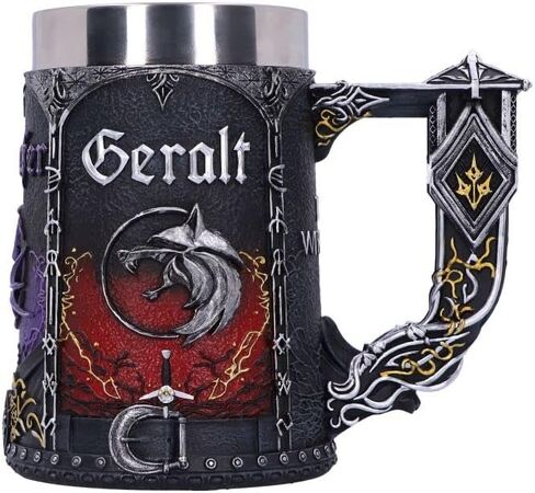 Nemesis الآن مرخص رسميًا من The Witcher Trinity Tankard، أسود، 15.5 سم in Saudi Arabia