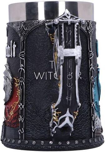 Nemesis الآن مرخص رسميًا من The Witcher Trinity Tankard، أسود، 15.5 سم in Saudi Arabia