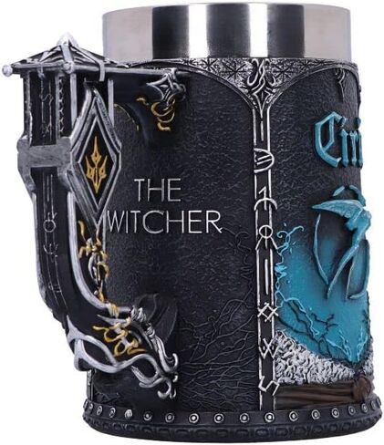 Nemesis الآن مرخص رسميًا من The Witcher Trinity Tankard، أسود، 15.5 سم in Saudi Arabia