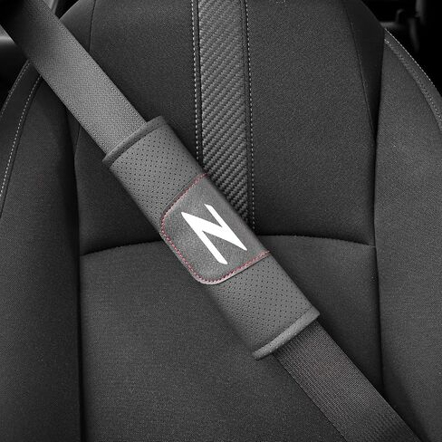 2 Pcs Car Seat Belt Covers for Adults Shoulder Pad Belt Strap Covers Compatible for Nissan 240ZX 280ZX 300ZX 350Z 370Z Z Car (WHITE) in Saudi Arabia