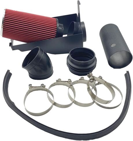 Air Intake Kit with Filter Fits for Ford Excursion F250 F350 Super Duty 1999-2003 7.3L V8 (Black&Red) in Saudi Arabia