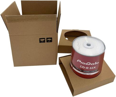 PioData CD-R 52X 700MB Moisture Resistant White Inkjet Printable - 100 Disc Cake Box Spindle in Kuwait