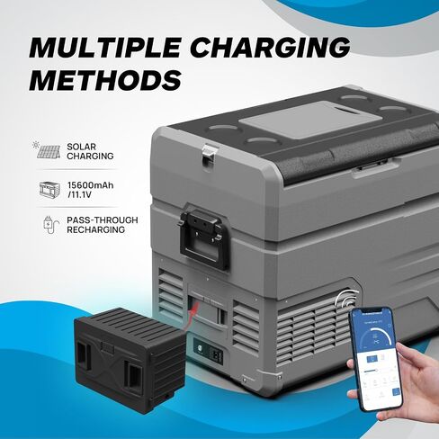 CHANGE MOORE 173Wh Detachable Battery for 12 Volt Dual Zone Refrigerator, Specially equipped CRD/ED series dual-zone car refrigerator (Adapter not included in Saudi Arabia