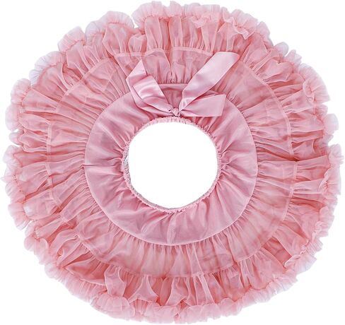 Girls Tutu Dress Layered Tulle Ruffle Skirt Princess Tutu Dance Outfit Party Birthday in Saudi Arabia