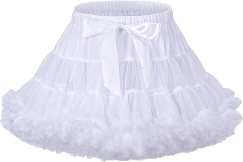 Girls Tutu Dress Layered Tulle Ruffle Skirt Princess Tutu Dance Outfit Party Birthday in Saudi Arabia