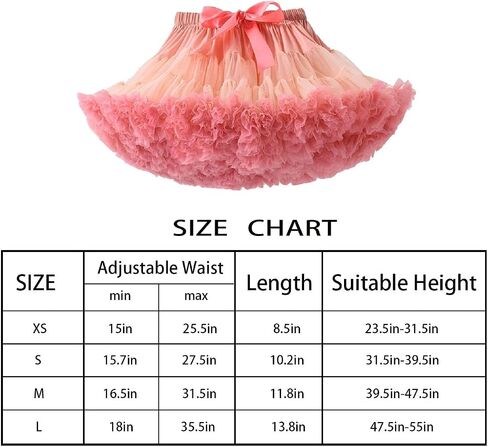 Baby Girls Tutu Skirt,Girls Soft Fluffy Tutu Skirt Ballet Birthday Party Pettiskirt,Baby Girl's Petticoat Skirts 9M-8T in Saudi Arabia
