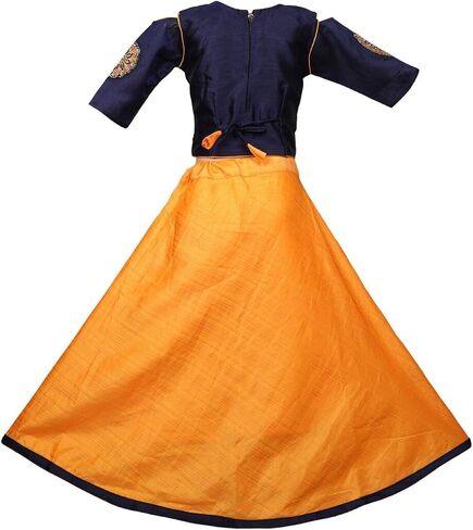 Readymade Ethinic Girls Skirt Top with Embroidery Work in Saudi Arabia