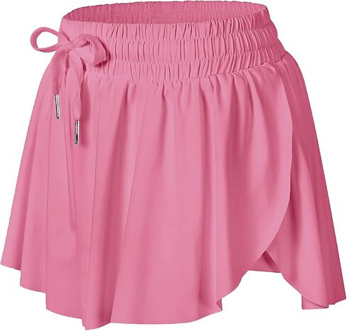 Memorose Flowy Running Shorts for Women Summer Causal Spandex Athletic Workout Shorts with Pockets in Saudi Arabia