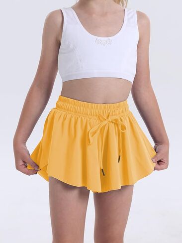 Flowy Shorts for Teen Girls Athletic Running Youth Butterfly Shorts in Saudi Arabia