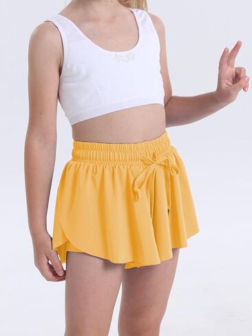 Flowy Shorts for Teen Girls Athletic Running Youth Butterfly Shorts in Saudi Arabia