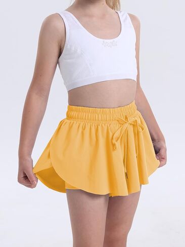 Flowy Shorts for Teen Girls Athletic Running Youth Butterfly Shorts in Saudi Arabia