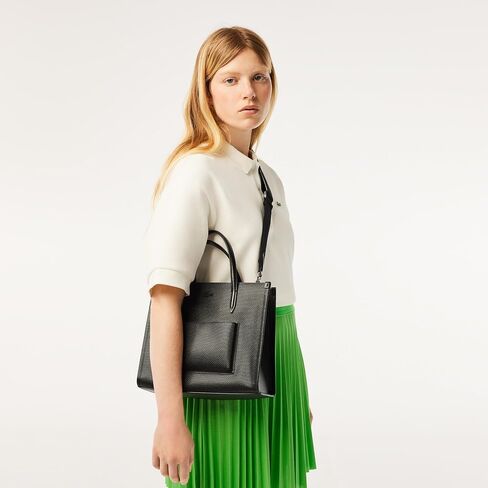 Lacoste Women's Small Top Handle Bag, Black, One in Saudi Arabia