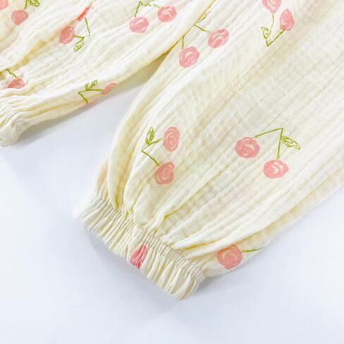 طقم بيجامات للأطفال الصغار Pjs - ملابس نوم قطنية بأكمام قصيرة للأطفال قطعتين للأولاد والبنات من عمر 2 إلى 7 سنوات in Kuwait