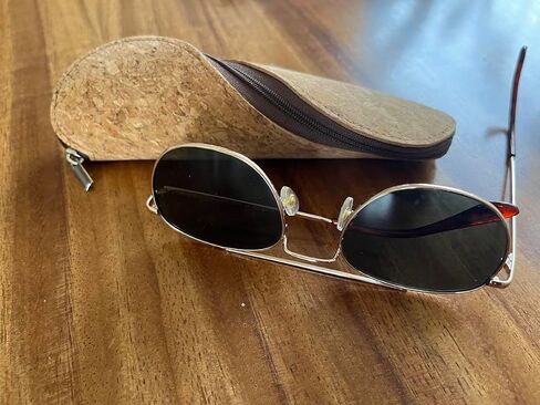 Carbon Negative Cork Spiral Glasses Case, Medium in Saudi Arabia