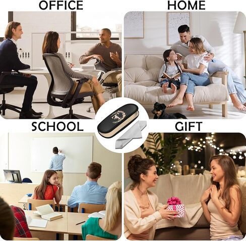 حافظة النظارات ذات الغلاف الصلب حافظة واقية للحروف الأولية للنظارات صندوق حامل النظارات مع قطعة قماش للتنظيف للنساء والفتيات والرجال الجمالية الكلاسيكية اللطيفة (حرف T) in Kuwait